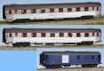 41105 LS Models Set of 3 Passenger cars Mistral 56 in TEE livery of Paris-Nice train